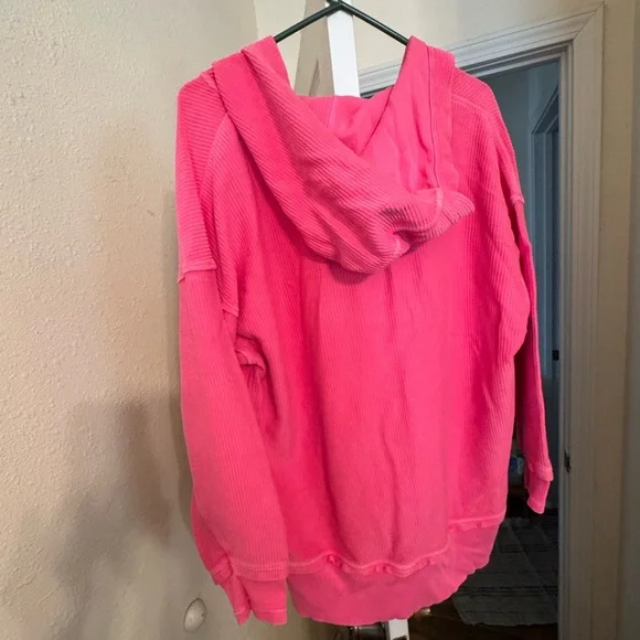 Aerie Vibrant Pink Hoodie - Picture 4 of 6
